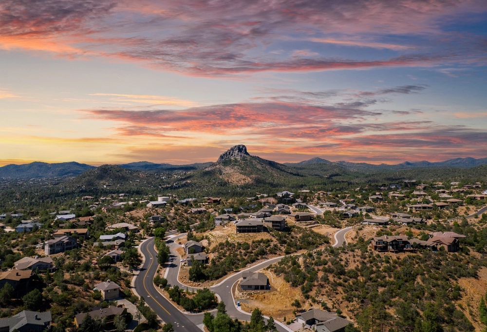 A view of landscape in Queen Creek, Arizona