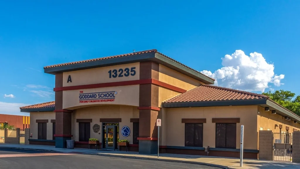 A view of a school property in Goodyear AZ