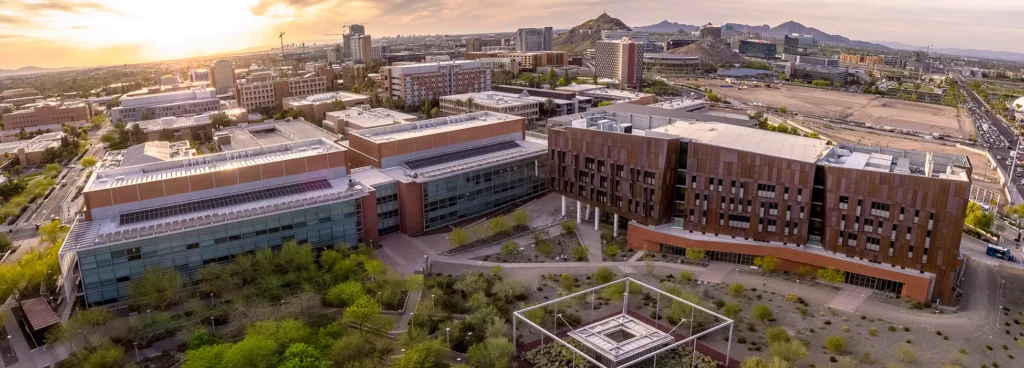 A view of a Arizona State University in Scottsdale, AZ